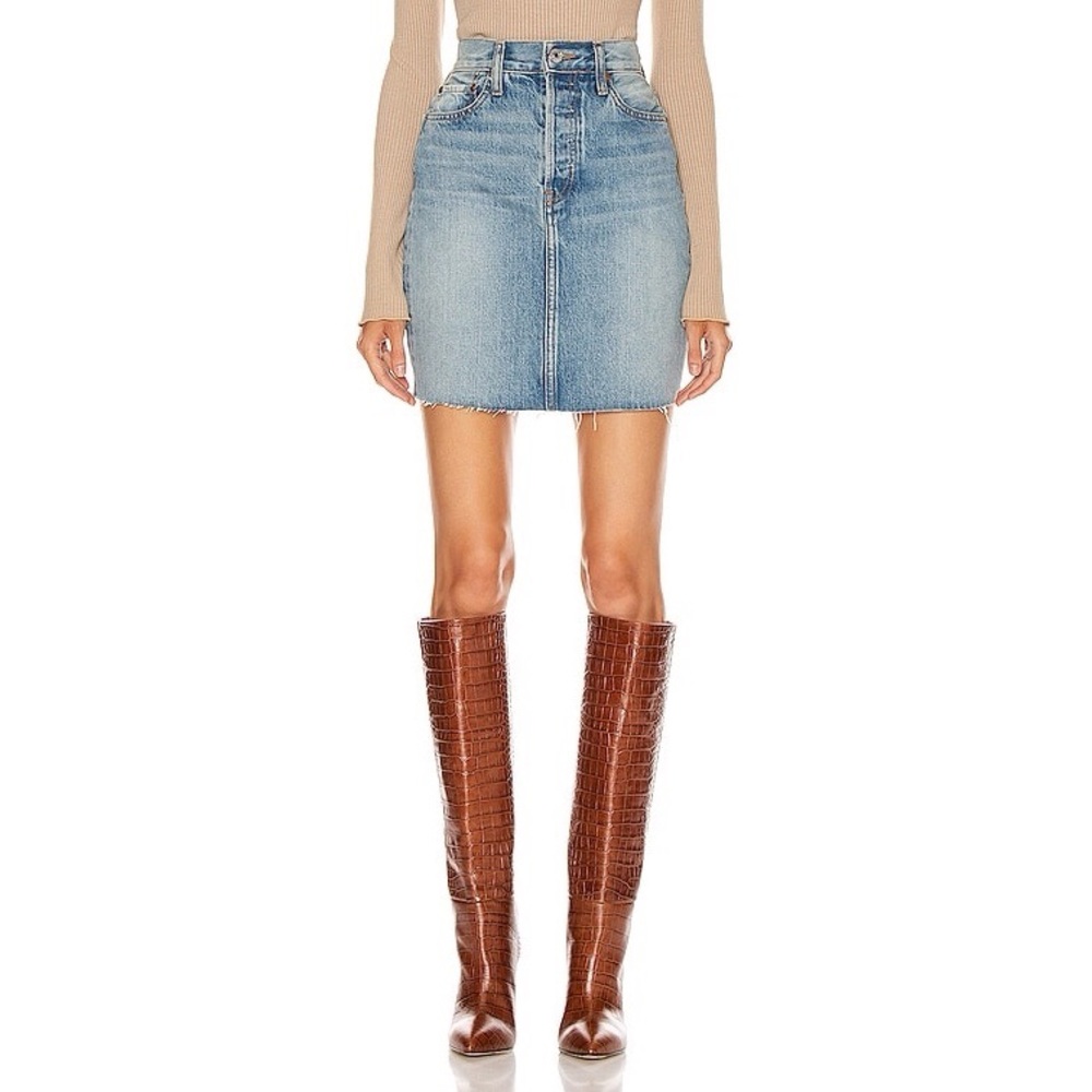 NWT RE/DONE Denim Pencil Skirt